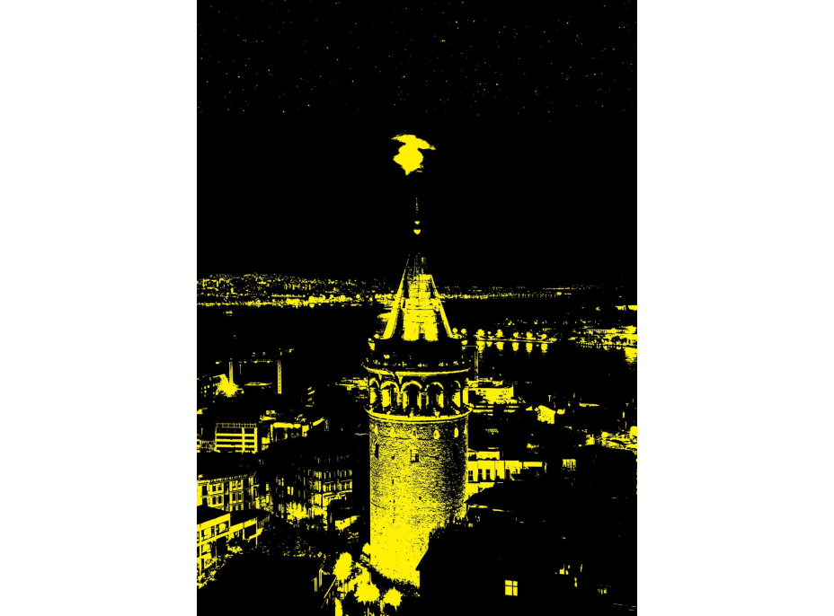 ART PUZZLE Svietiace puzzle Galatská veža 1000 dielikov