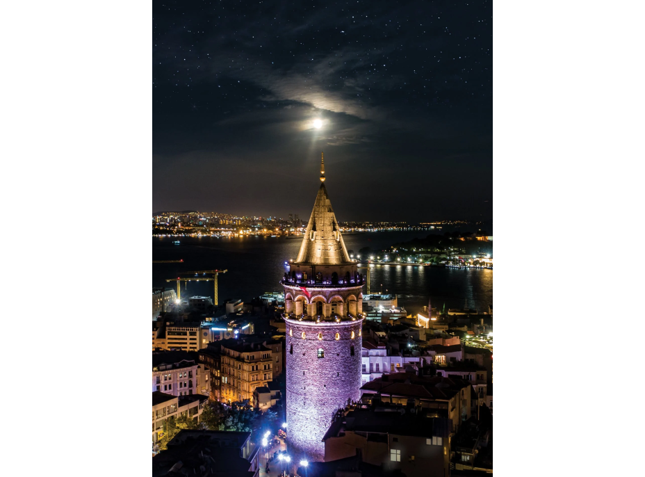 ART PUZZLE Svietiace puzzle Galatská veža 1000 dielikov
