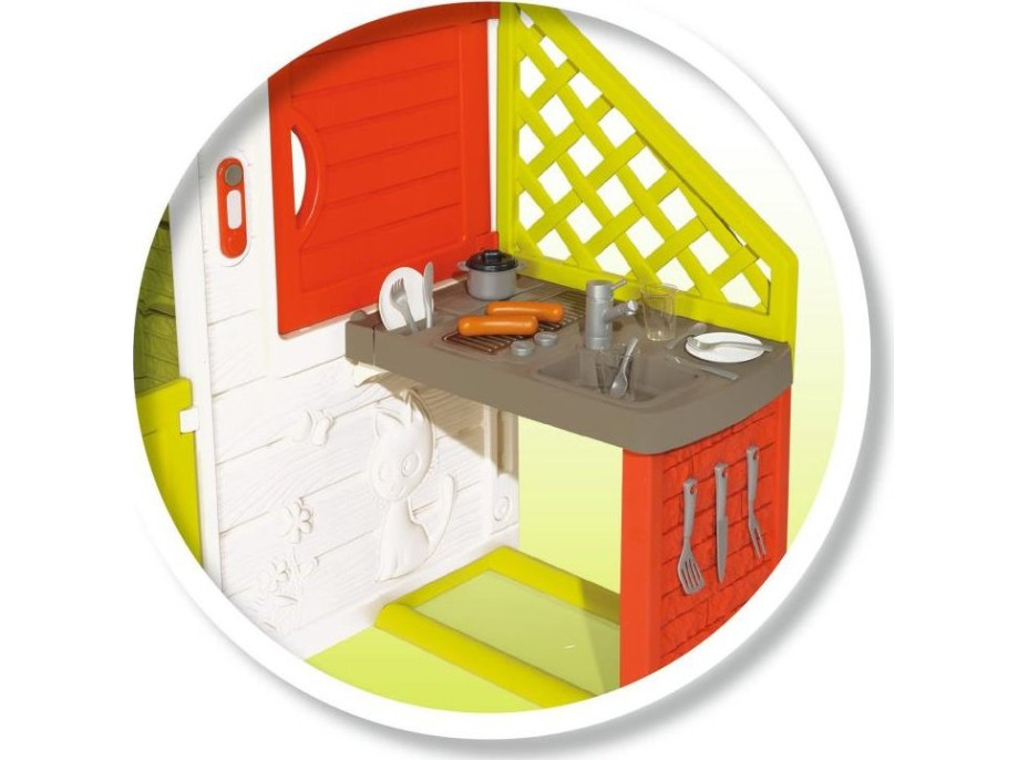 SMOBY Záhradný domček Neo Friends House s kuchynkou a piknikovým stolom