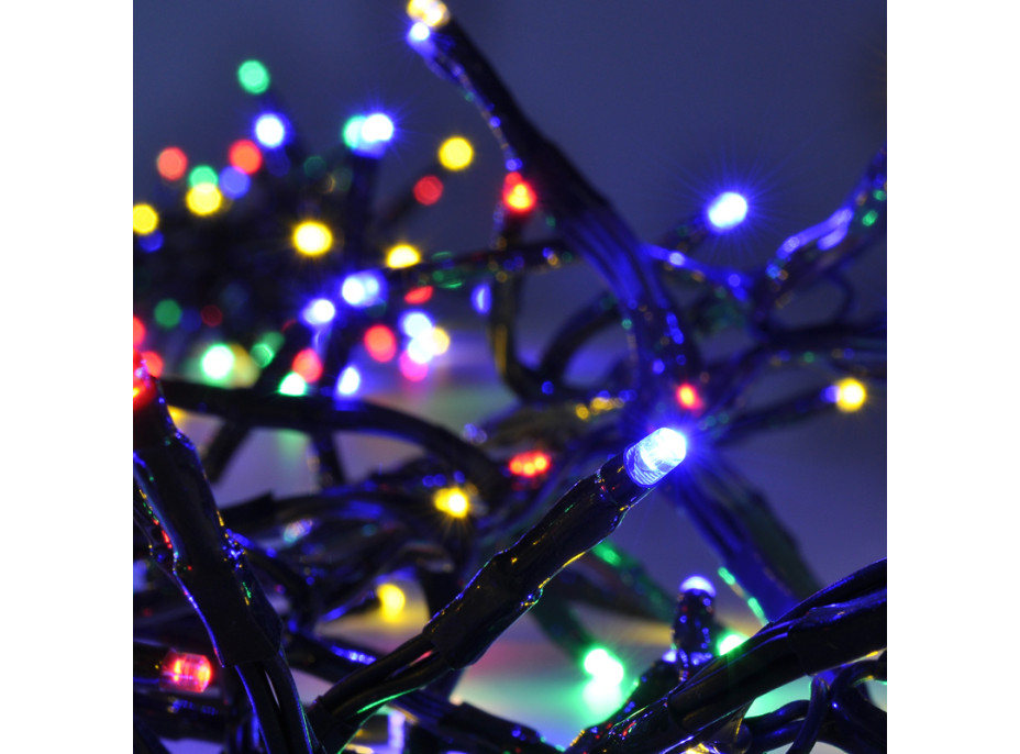 LED vonkajšia vianočná reťaz s diaľkovým ovládaním a zvukovým senzorom