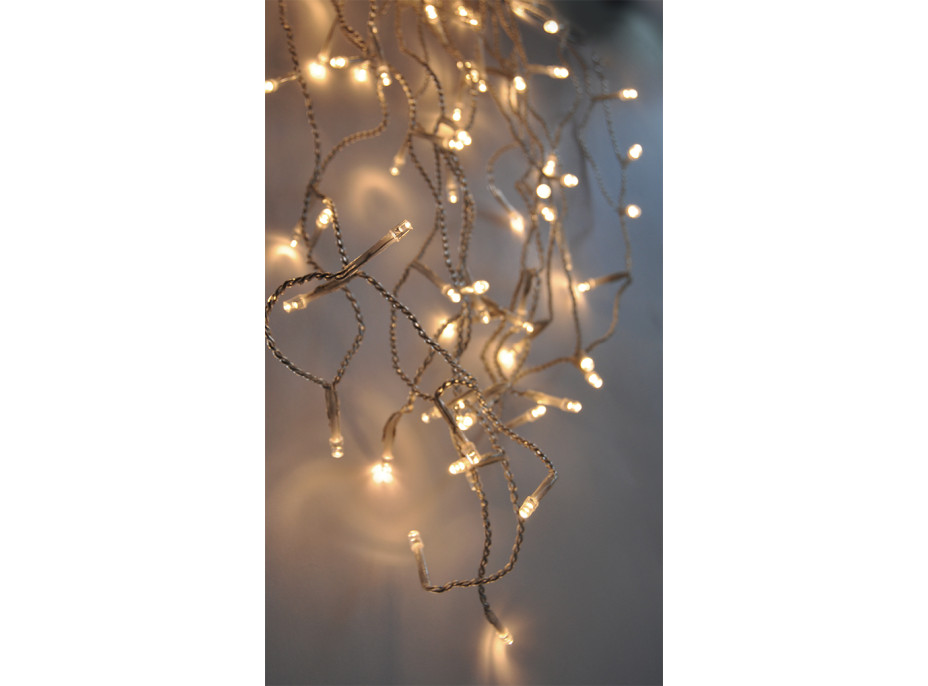 LED vianočný záves RAMPOUCHY - 3m x 0,7m - s pamäťou a časovačom