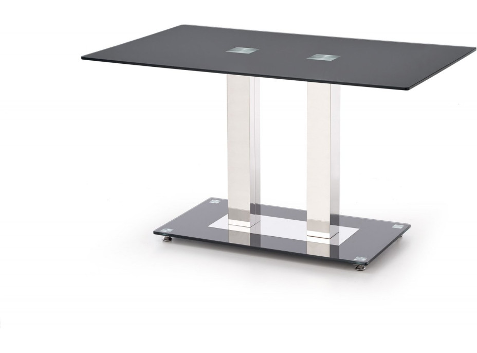 Jedálenský stôl TOBIAS - 130x80x74 cm - čierny