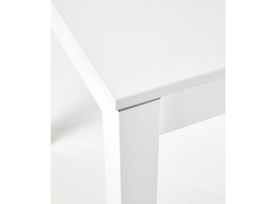 Jedálenský stôl MICHAEL - 118(158)x75x76 cm - rozkladací - biely
