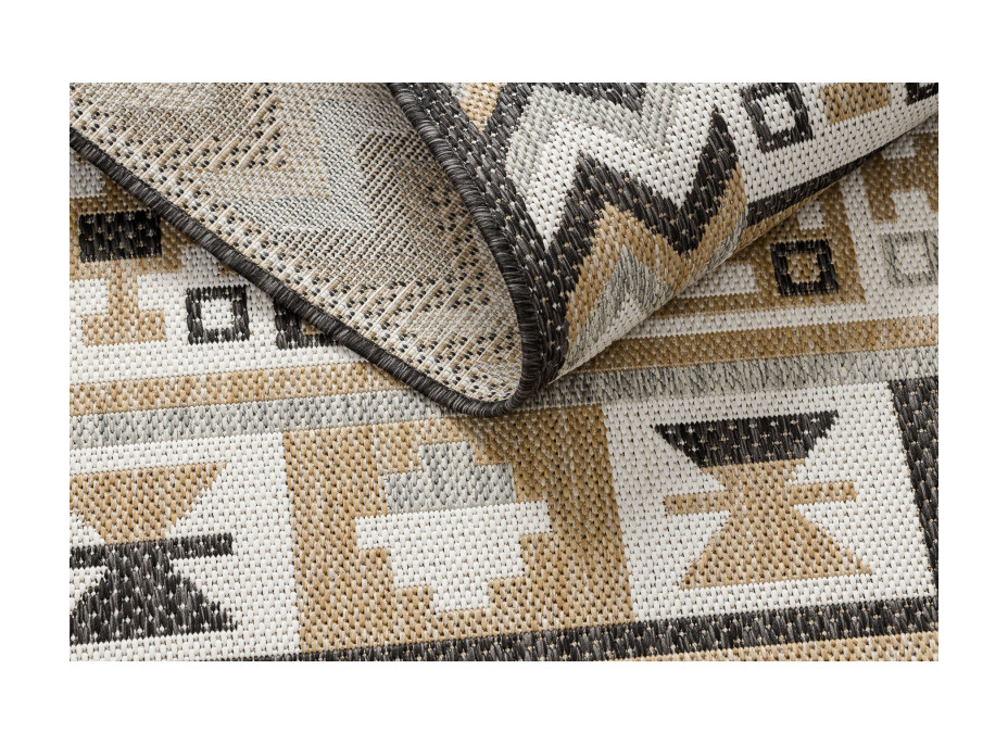 Kusový koberec Cooper Sisal Aztec 22218 ecru/black
