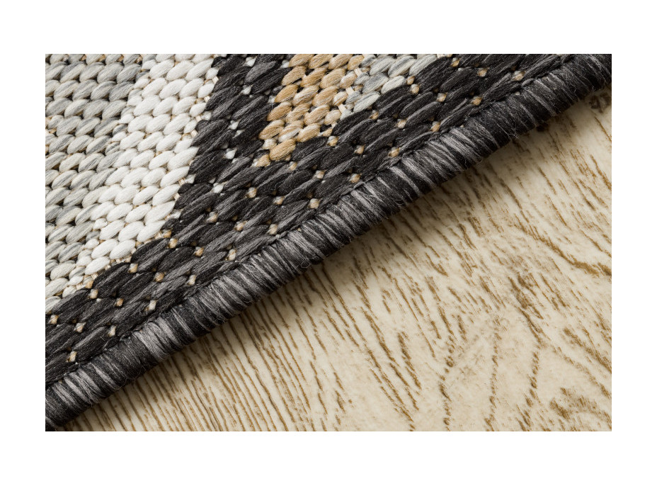 Kusový koberec Cooper Sisal Aztec 22218 ecru/black