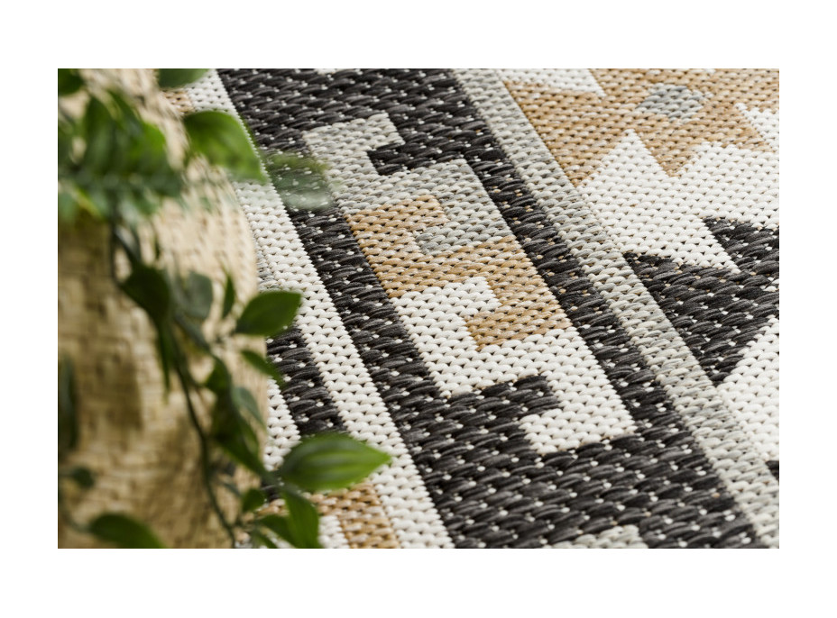 Kusový koberec Cooper Sisal Aztec 22218 ecru/black