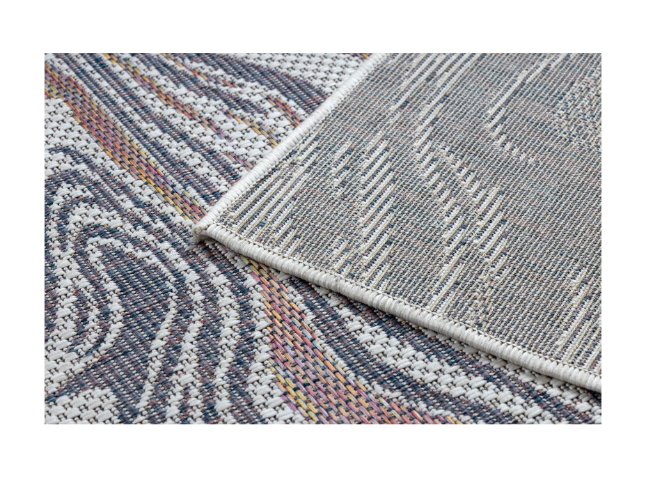 Kusový koberec Sion Sisal Waves 2836 ecru/blue/pink