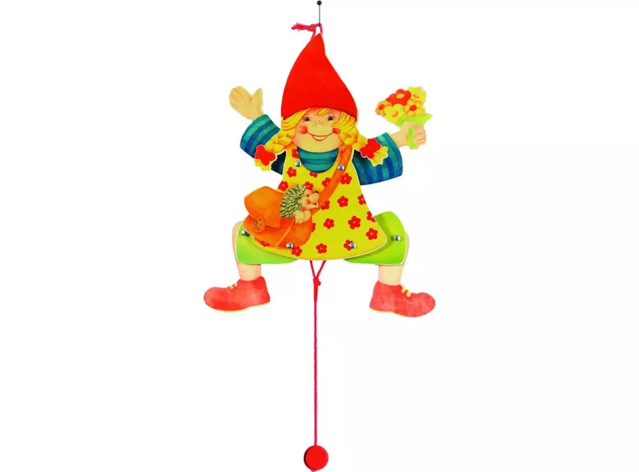GOKI Drevená hračka Jumping Jack Holka