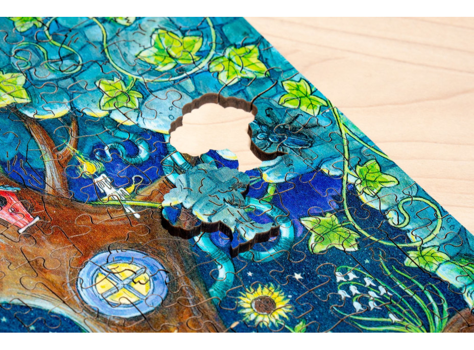 RAVENSBURGER Drevené puzzle Čarovný les 500 dielikov