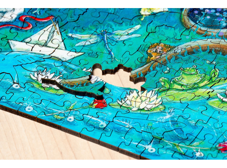RAVENSBURGER Drevené puzzle Čarovný les 500 dielikov