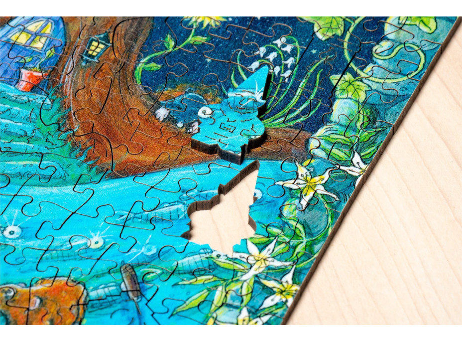RAVENSBURGER Drevené puzzle Čarovný les 500 dielikov