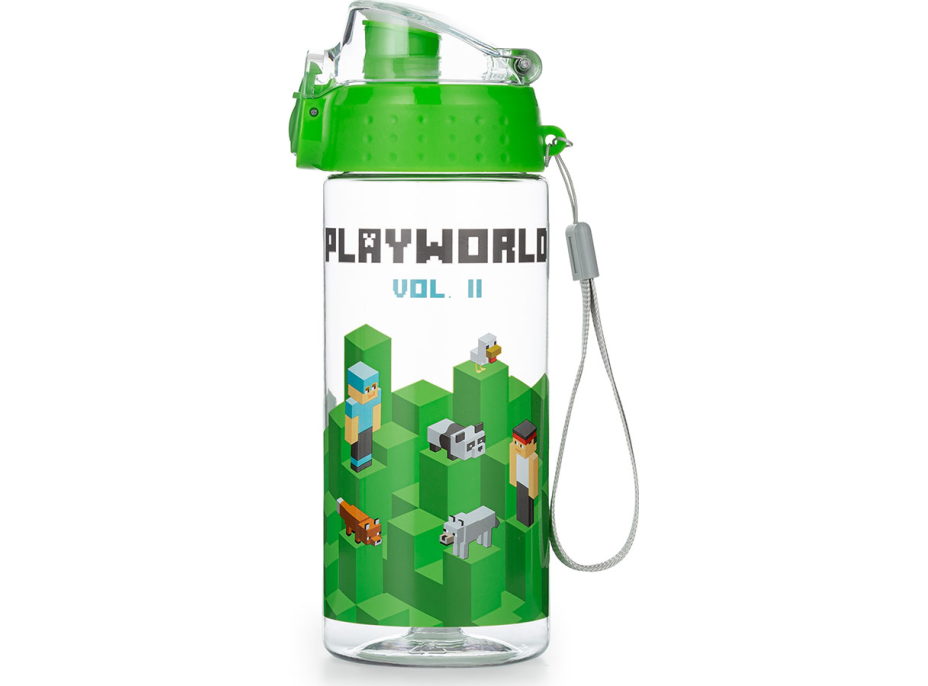 OXYBAG Fľaša na pitie OXY CLICK Playworld 500 ml