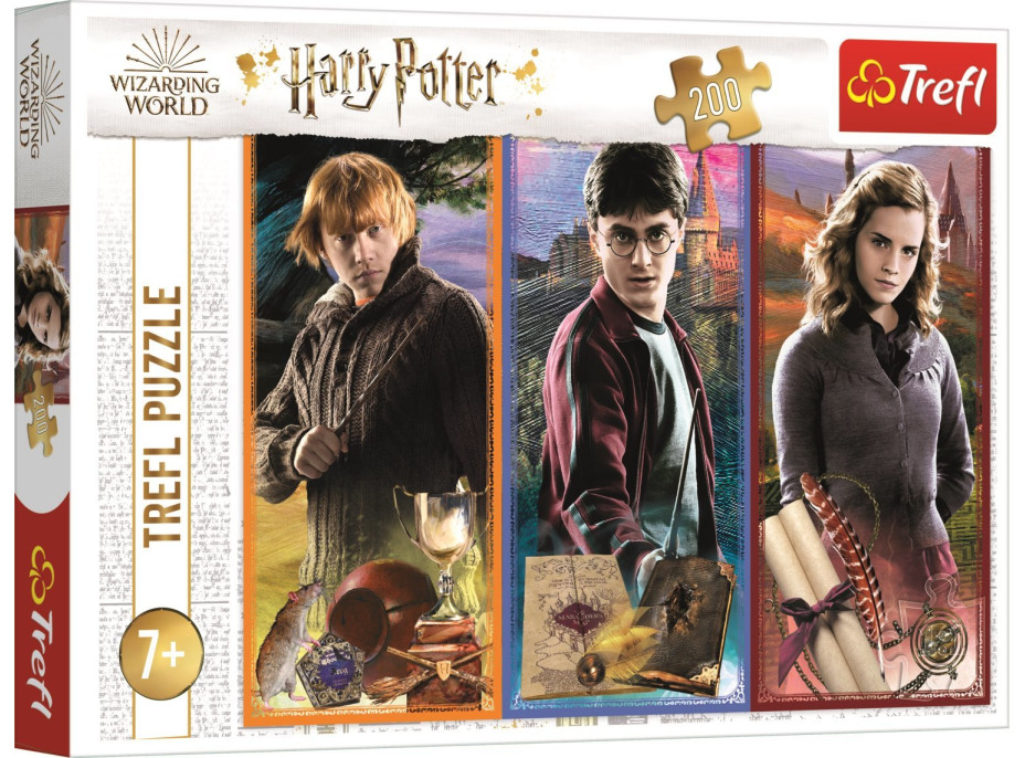 TREFL Puzzle Harry Potter: Vo svete mágie a kúziel 200 dielikov