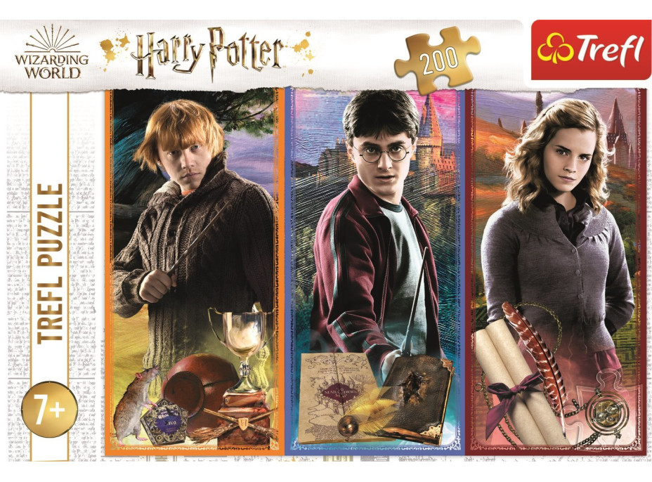 TREFL Puzzle Harry Potter: Vo svete mágie a kúziel 200 dielikov