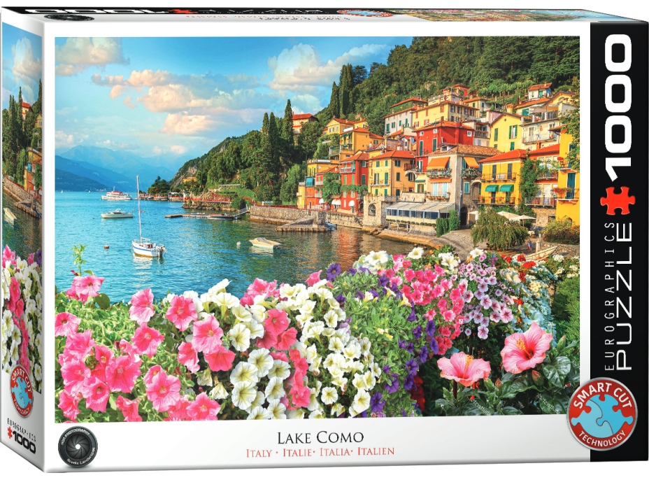 EUROGRAPHICS Puzzle Lago di Como - Komské jazero, Taliansko 1000 dielikov