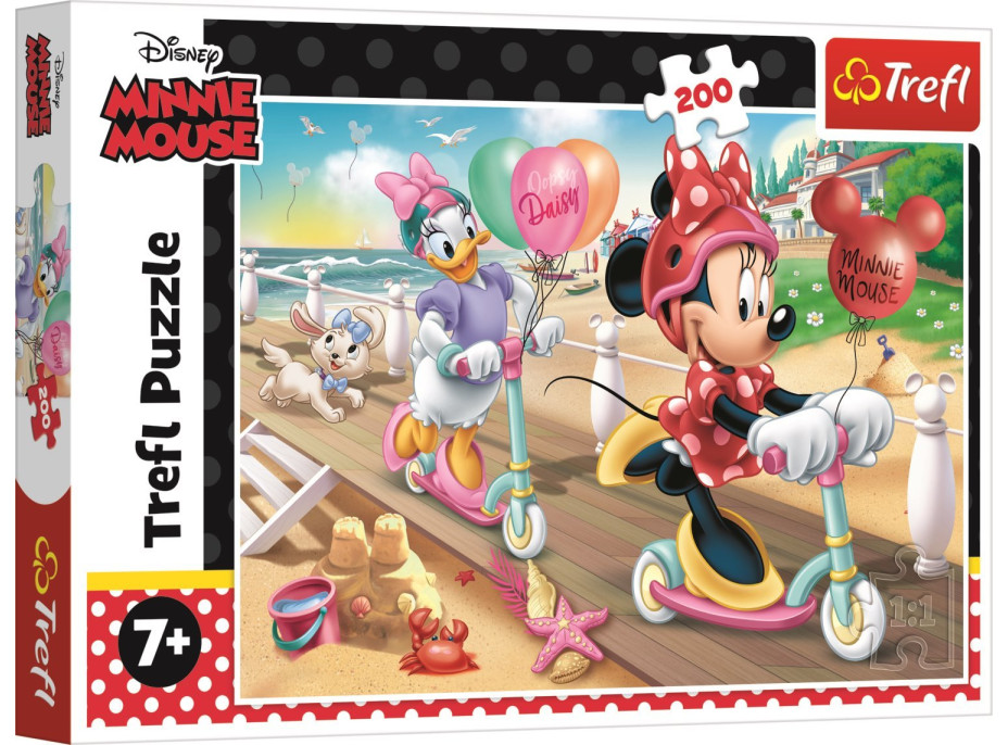 TREFL Puzzle Minnie Mouse: Na pláži 200 dielikov