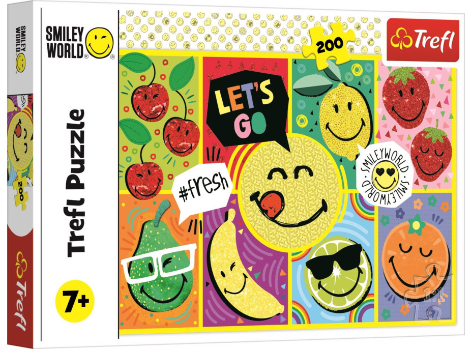 TREFL Puzzle Smiley: Šťastný Smiley 200 dielikov