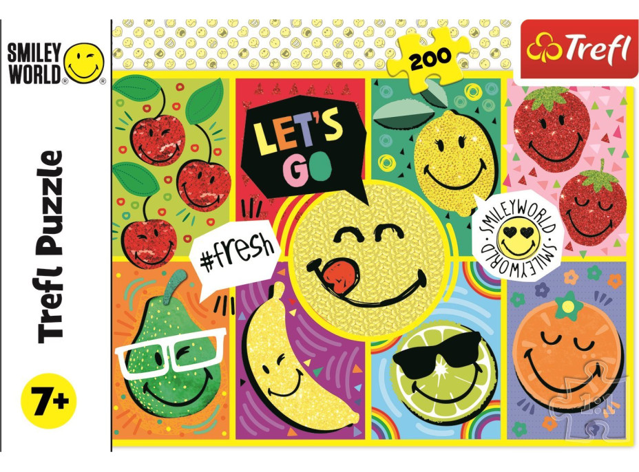 TREFL Puzzle Smiley: Šťastný Smiley 200 dielikov