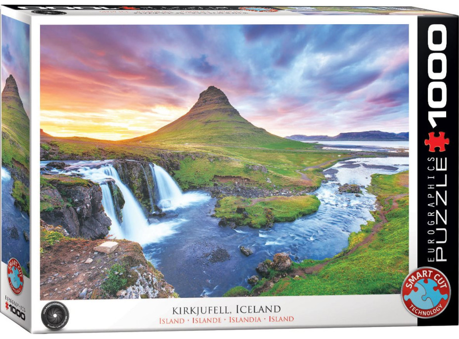 EUROGRAPHICS Puzzle Vodopád Kirkjufell, Island 1000 dielikov