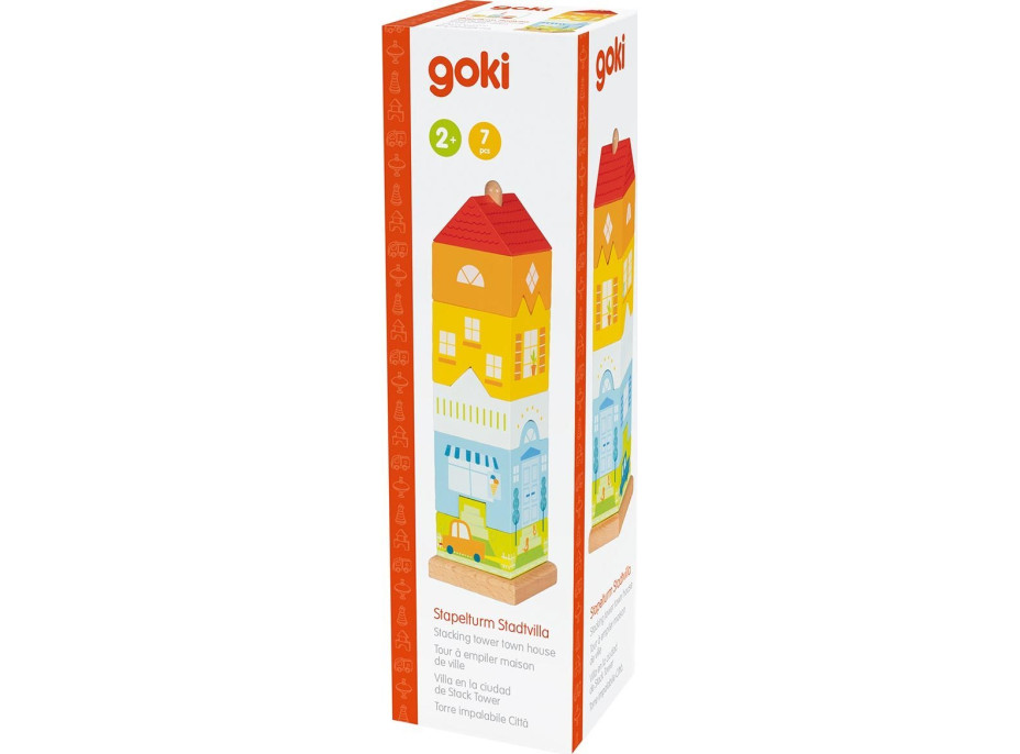 GOKI Nasúvacia drevená veža Mestský dom