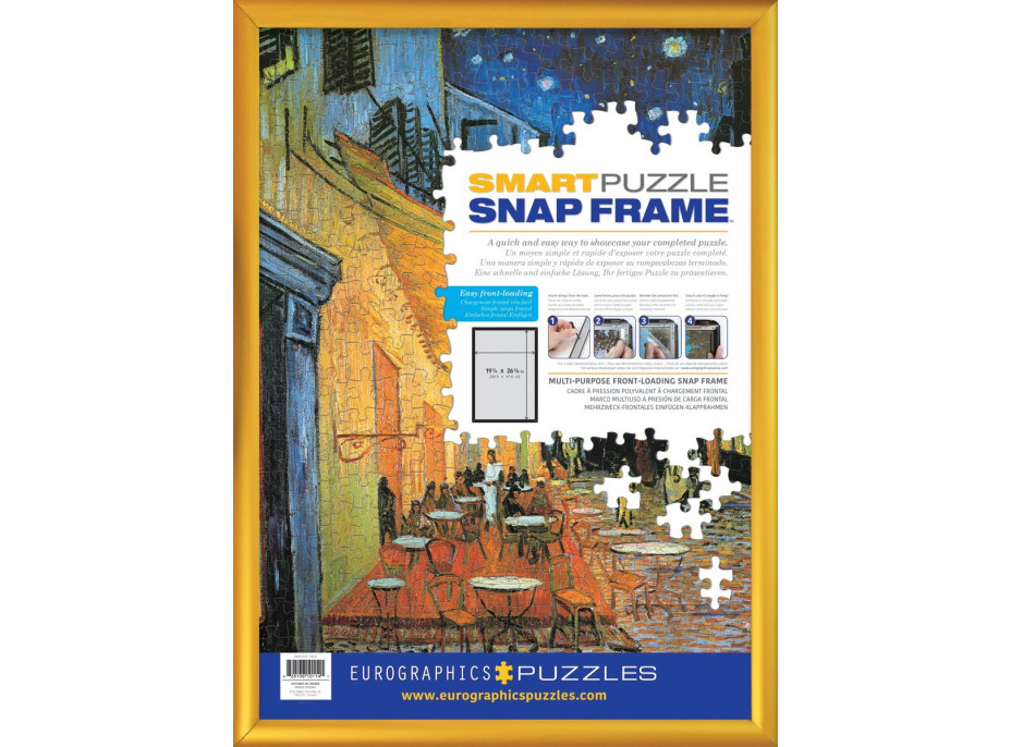 EUROGRAPHICS Snap Frame Zlatý hliníkový klaprám na puzzle 48,89 x67, 63cm