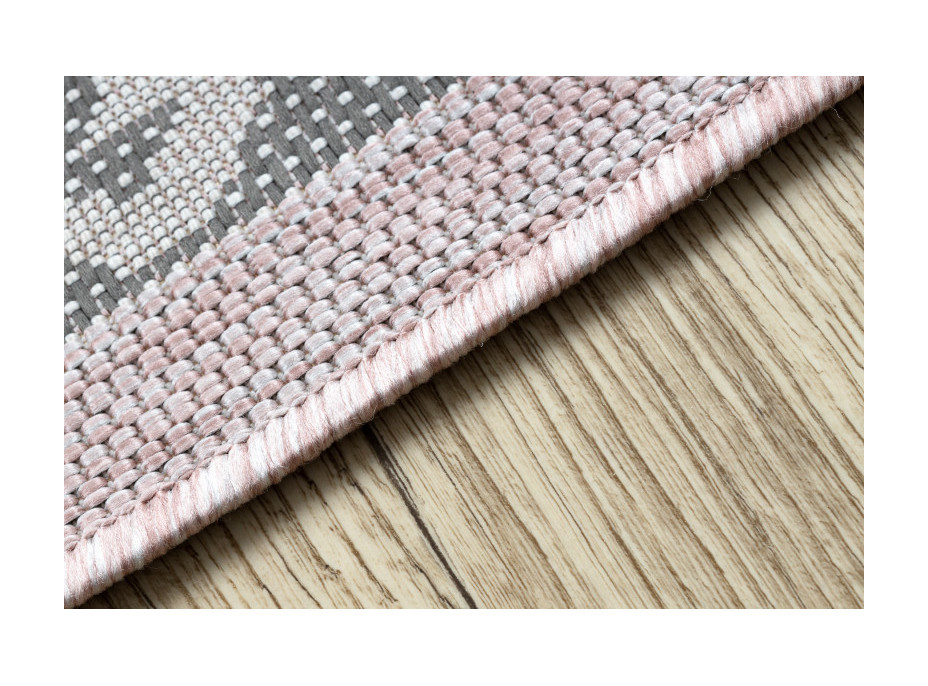 Kusový koberec Sion Sisal Aztec 3007 pink/ecru