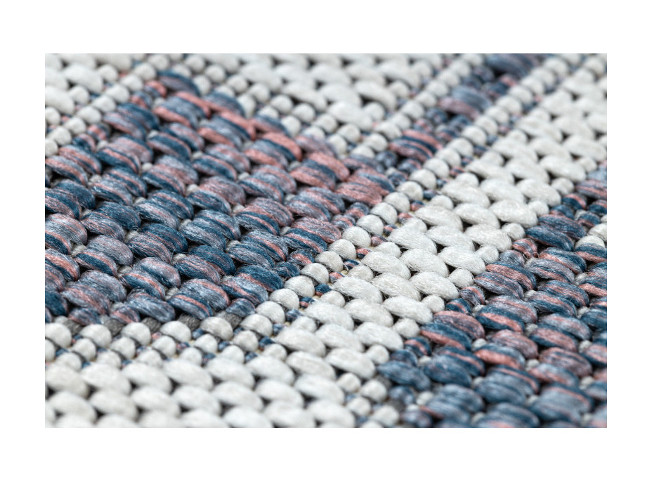 Kusový koberec Sion Sisal Aztec 3007 blue/pink/ecru