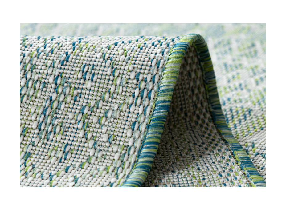 Kusový koberec Sion Sisal Aztec 22184 green/blue/ecru