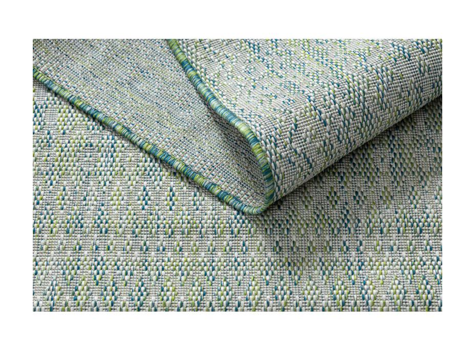 Kusový koberec Sion Sisal Aztec 22184 green/blue/ecru