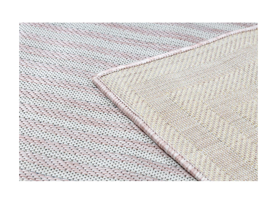 Kusový koberec Sion Sisal Labirinth 22376 pink/ecru