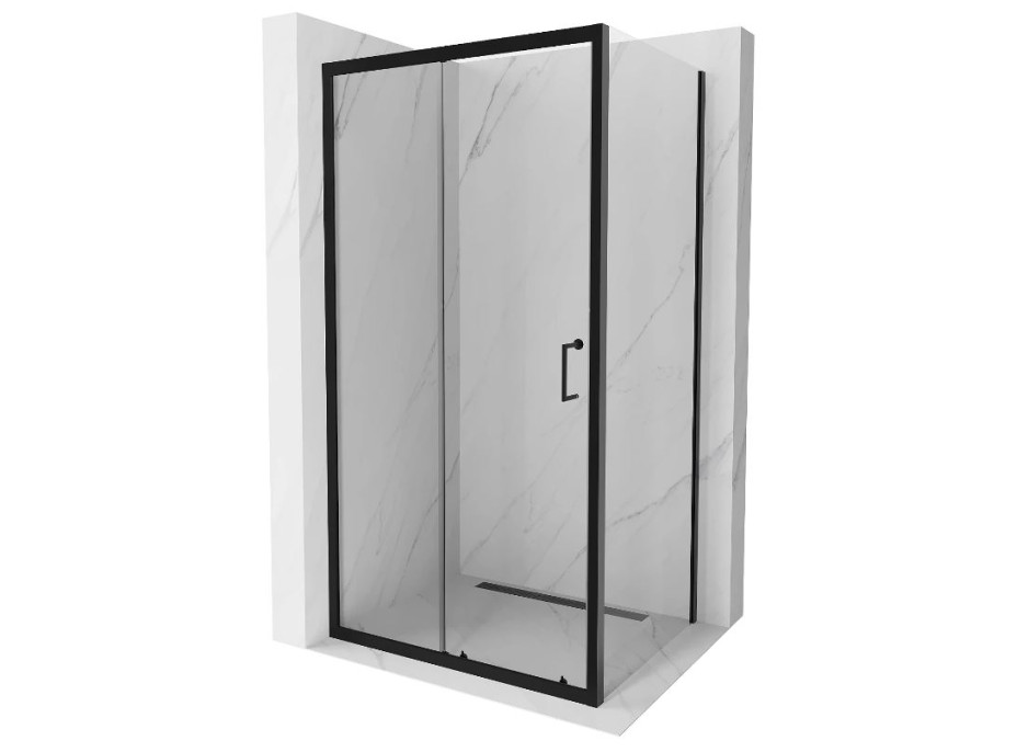 Sprchovací kút maxmax APIA - 115x70 cm - BLACK