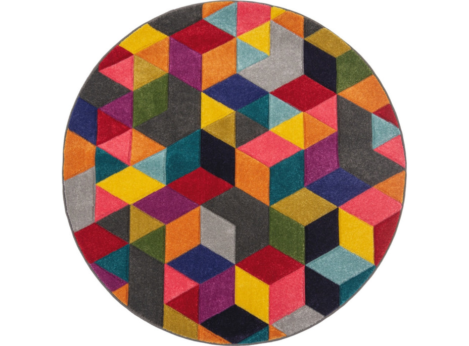 Kusový koberec Spectrum Dynamic Multi kruh