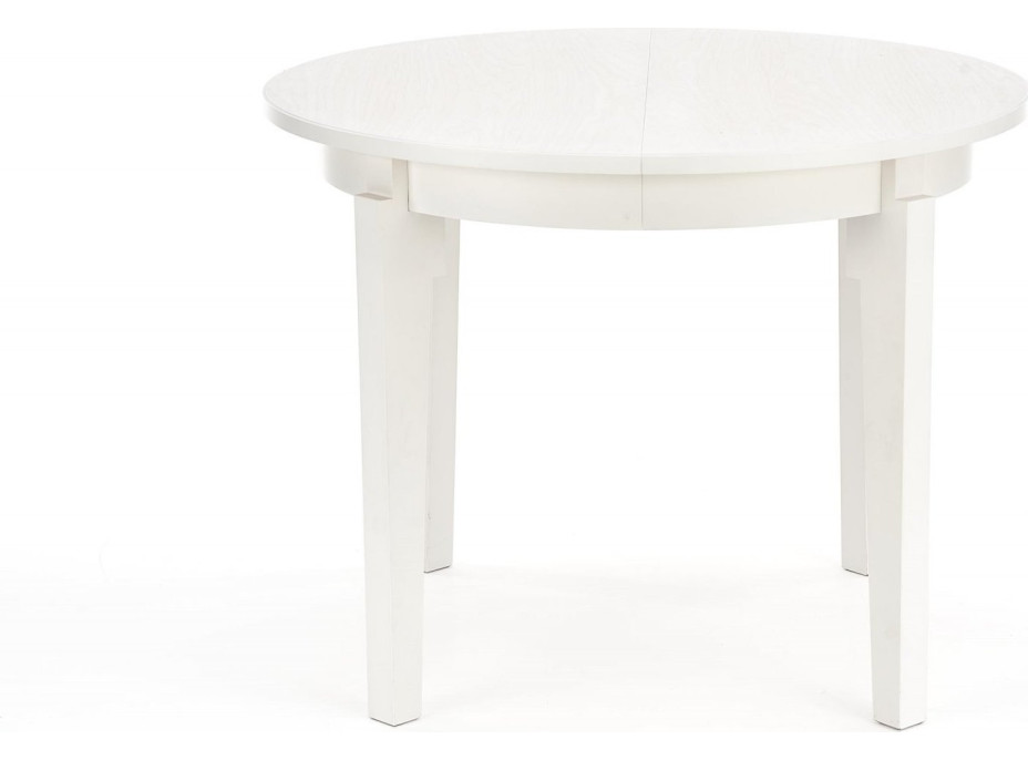 Jedálenský stôl SEBASTIAN - 100(200)x100x77 cm - rozkladací - biely