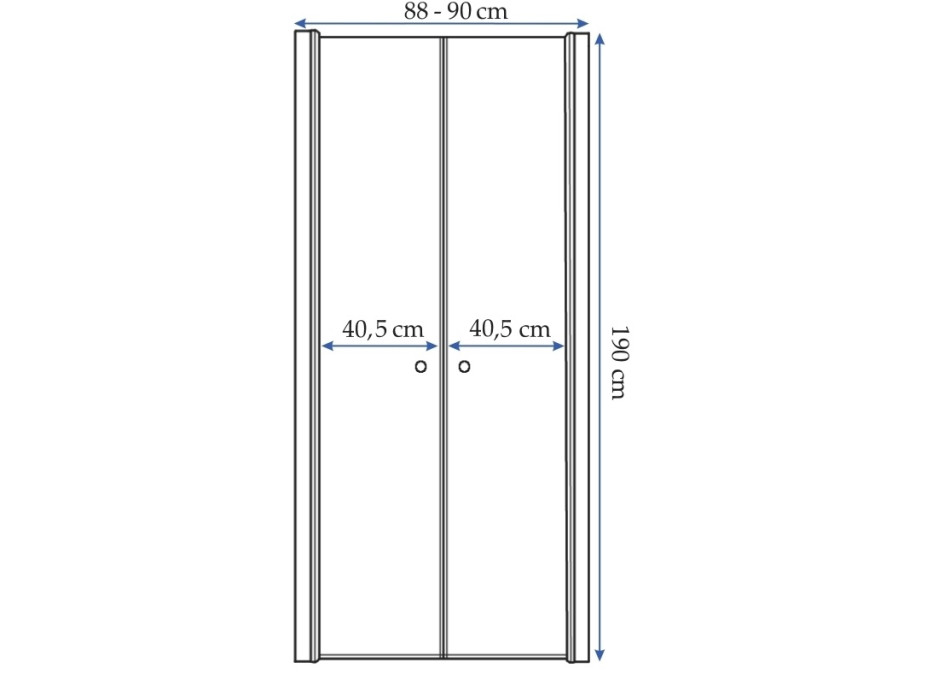 Sprchové dvere WESTERN SPACE 90 cm