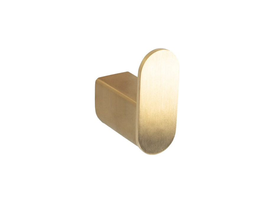Kúpeľňový vešiak na uteráky MASSE - kovový háčik - zlatý kartáčovaný