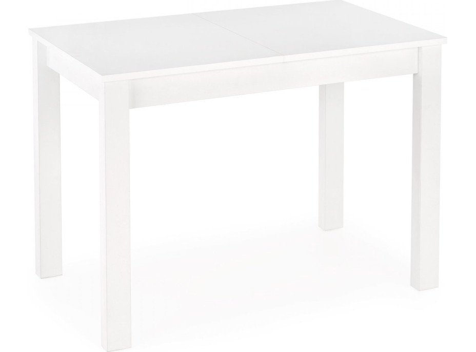 Jedálenský stôl OLI - 100(135)x60x75 cm - rozkladací - biely