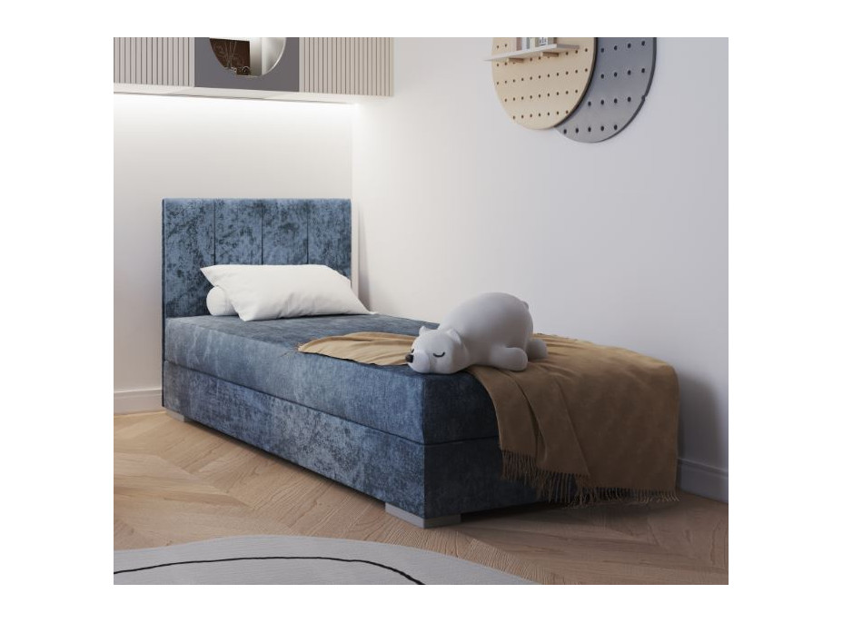 Čalúnená posteľ COIMBRA I - 200x90 cm - modrá