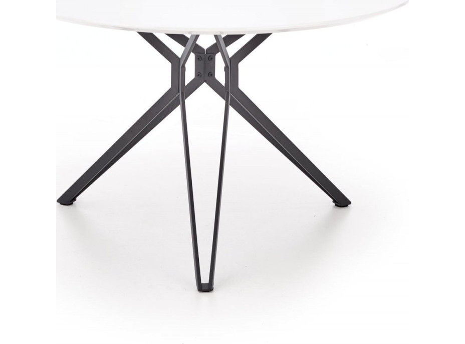 Jedálenský stôl PIXIE - 120x76 cm - biely / čierny