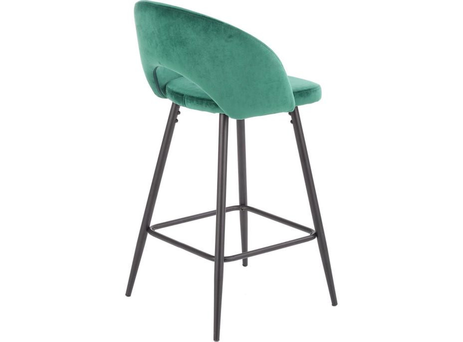 Barová stolička ELISA - tmavo zelená