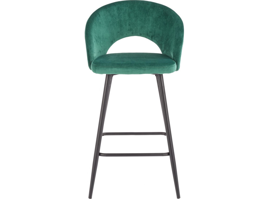 Barová stolička ELISA - tmavo zelená