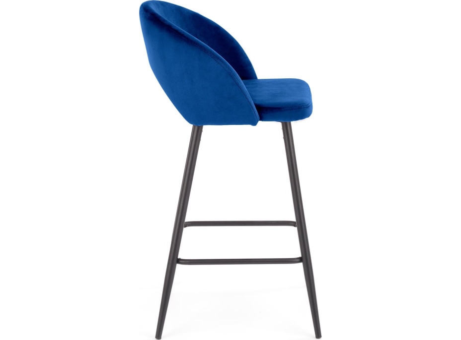Barová stolička ELISA - tmavo modrá