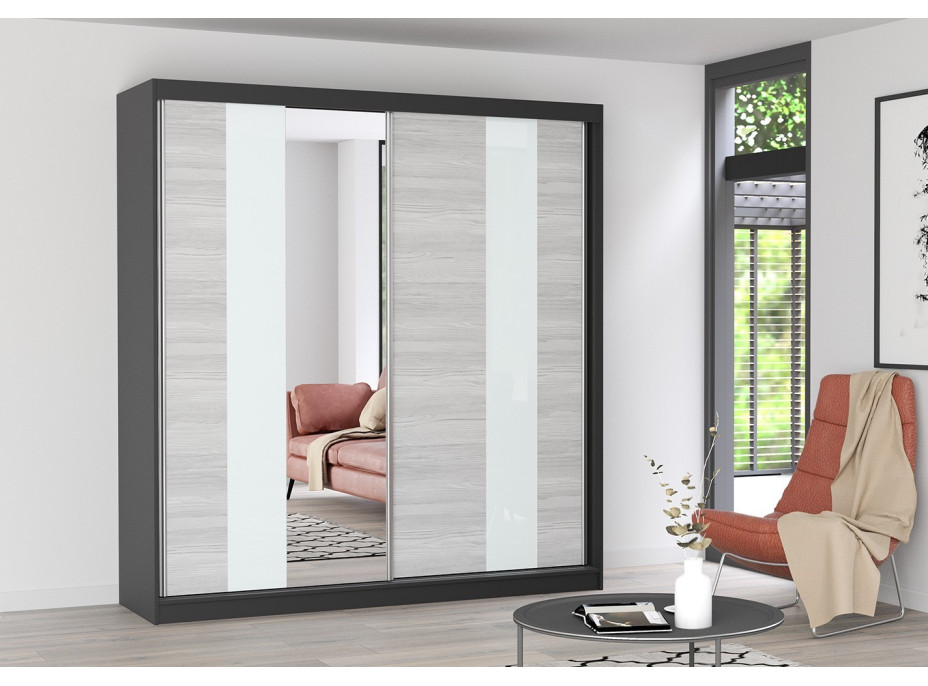Šatníková skriňa VARIO S 203 cm - dub nohavíc (viac variant)