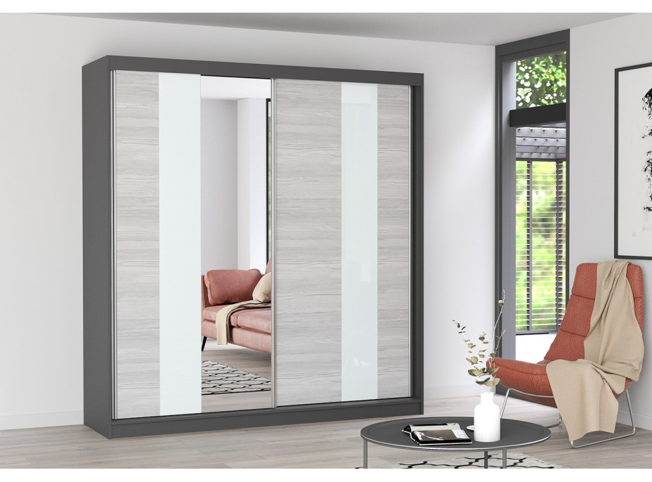 Šatníková skriňa VARIO S 203 cm - dub nohavíc (viac variant)