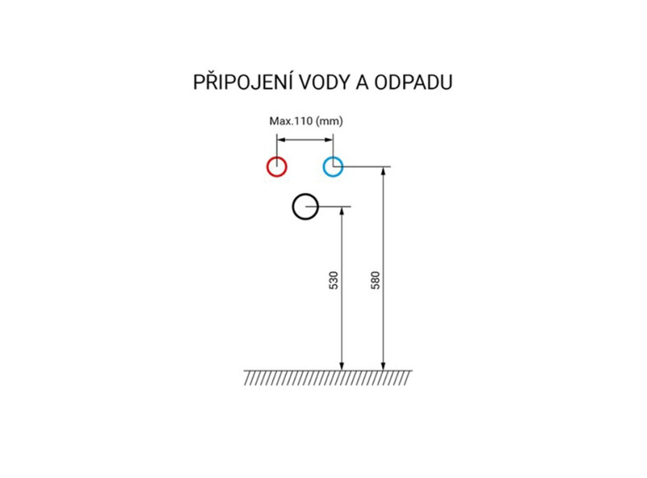 Kúpeľňová závesná skrinka BINO s umývadlom z liateho mramoru 121 cm