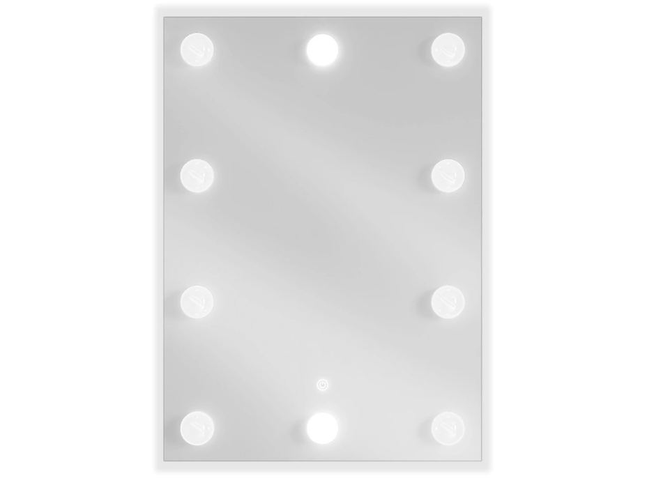 Obdĺžnikové zrkadlo MEXEN DONA 50x70 cm - s LED podsvietením a vyhrievaním, 9818-050-070-611-00