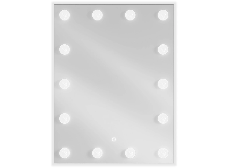 Obdĺžnikové zrkadlo MEXEN DONA 60x80 cm - s LED podsvietením a vyhrievaním, 9818-060-080-611-00