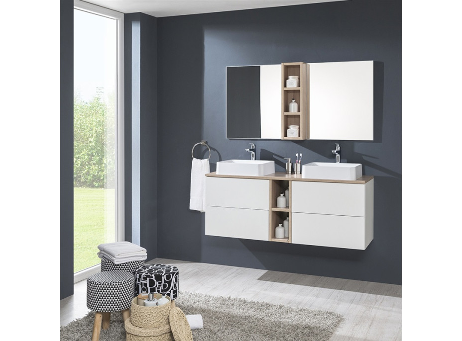 Kúpeľňová závesná skrinka pod umývadlo AIRA 101 cm