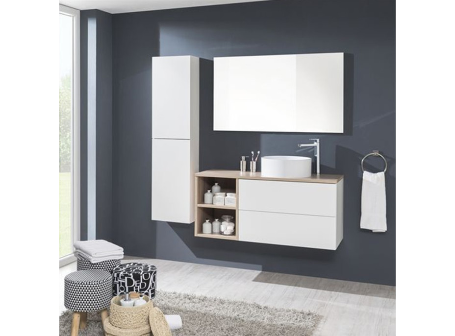 Kúpeľňová závesná skrinka pod umývadlo AIRA 101 cm