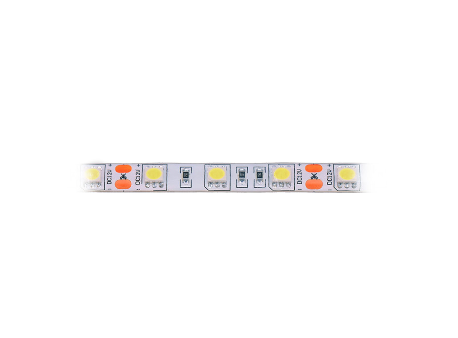 LED svetelný pás, 5m, SMD5050 60LED/m, 14,4W/m, IP65, studená biela