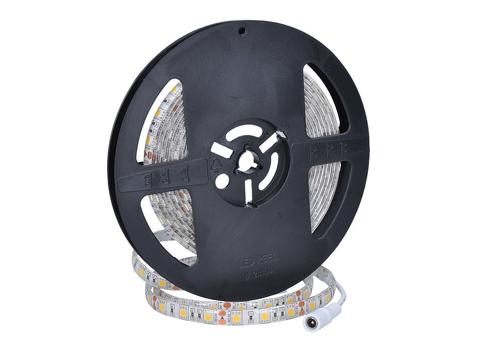 LED svetelný pás, 5m, SMD5050 60LED/m, 14,4W/m, IP65, teplá biela